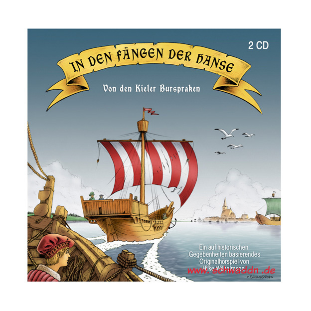 Ansprechende Illustration für historisches Kieler Hörbuch