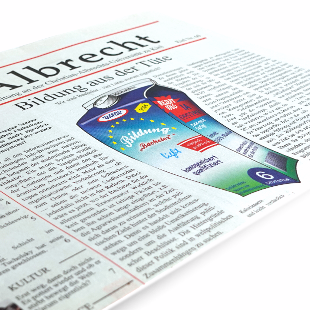 Kieler Hochschulzeitung mit ansprechender Illustration